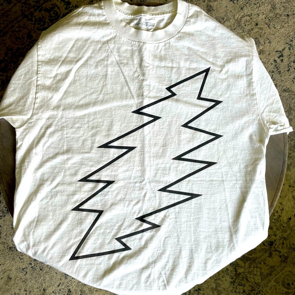 Cronstitution Grateful Dead Bolt White T shirt M